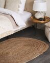 Teppich DEMIRCI Beige 100 x 150 cm Jute