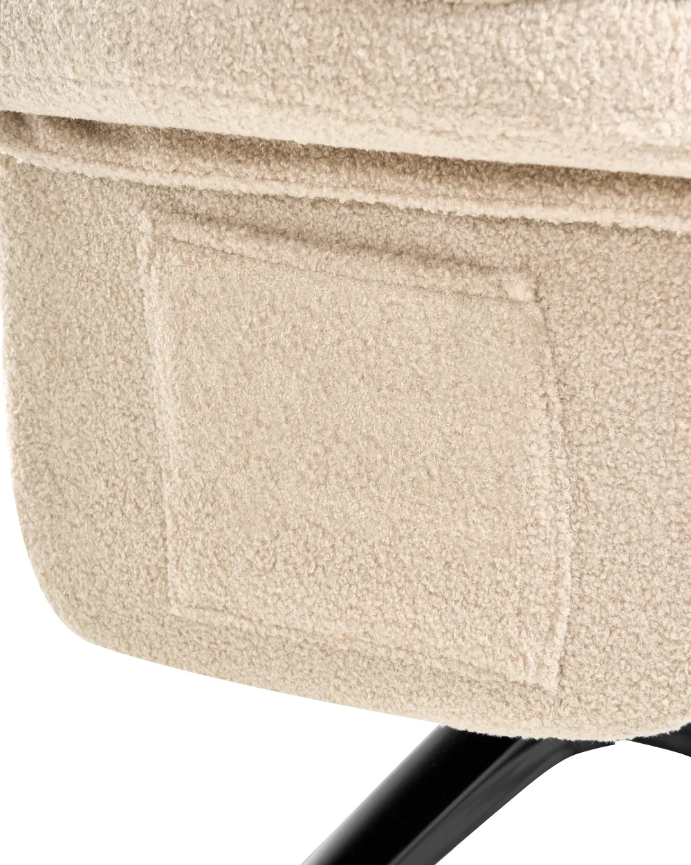 Recliner Chair GERAS Boucle Beige_1007056