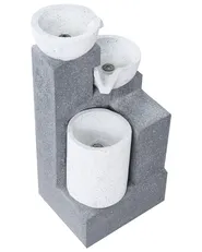Gartenbrunnen LED NAGAMI Grau_1059552
