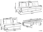 Tuinbank met tafel 5-zits ARZELLO Acaciahout Lichtbruin_1160461