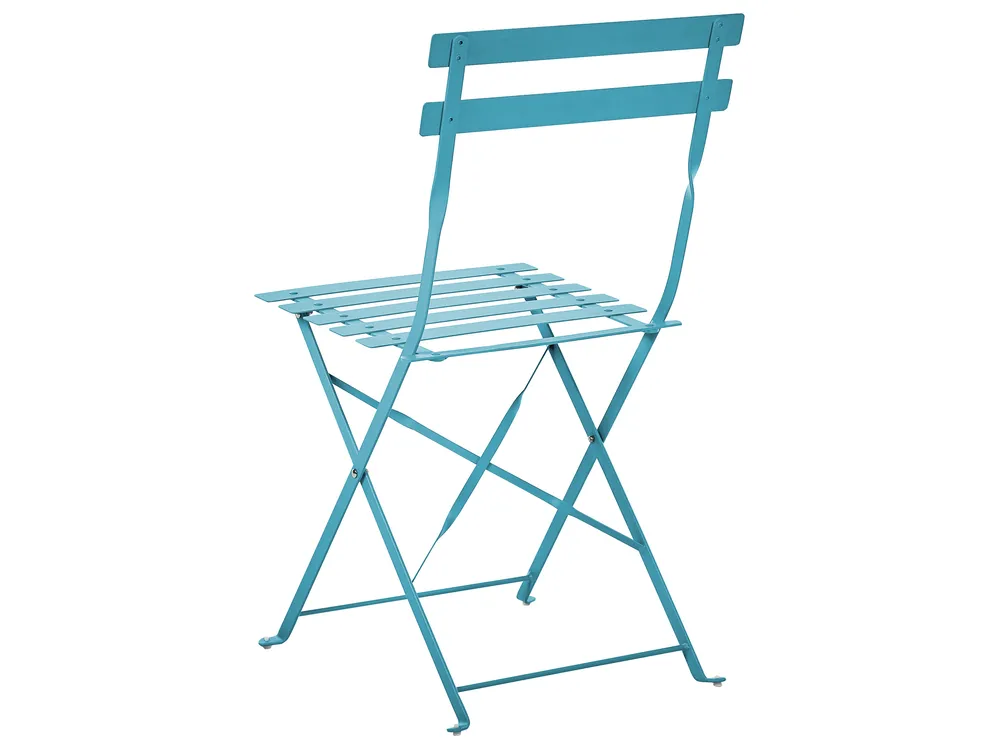 Bistro Set klappbar FIORI Metall Seeblau_879175