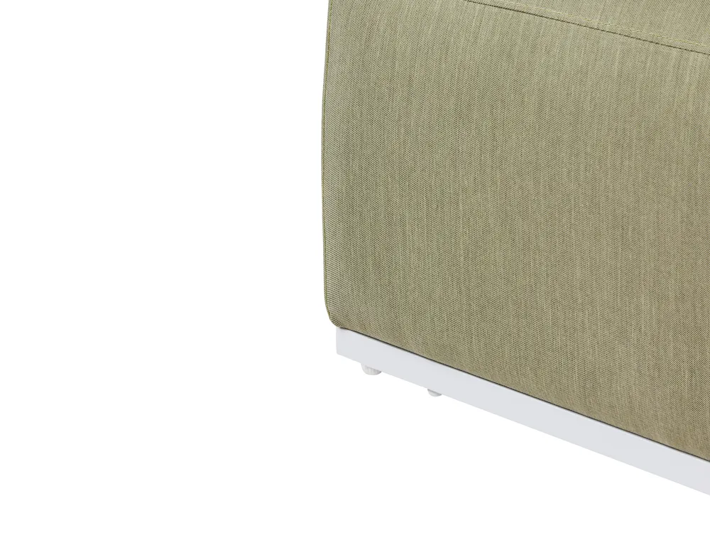 Gartensofa mit Ottomane 7-Sitzer BATTIFOLLO modular Olivgrün_933612