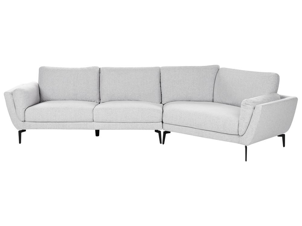 Sofa 3 Seater KANSSELI Fabric Light Grey