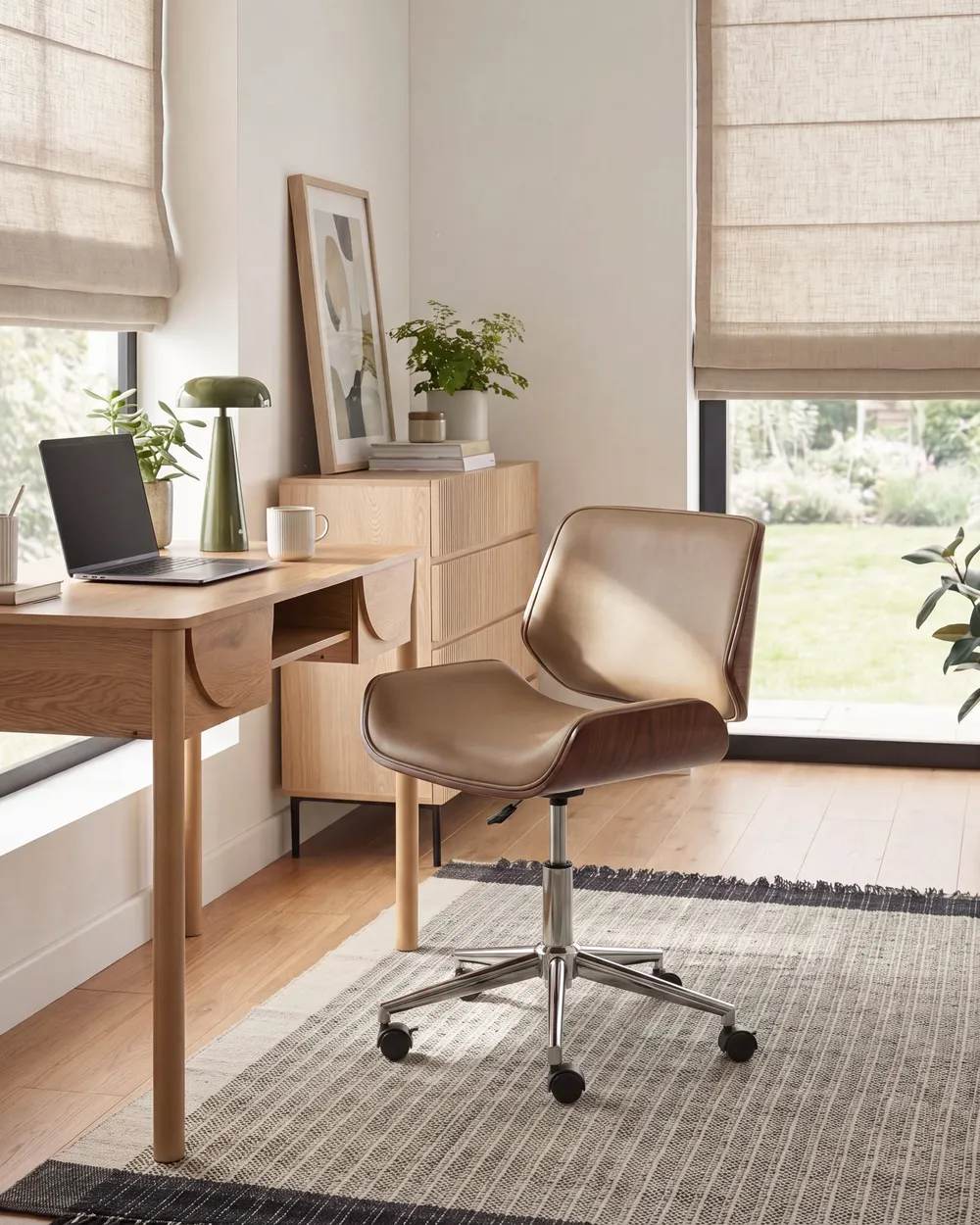 Schreibtischstuhl TOTOWA Kunstleder Beige