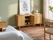 Sideboard mit 4 Türen DELORAINE Hellbraun_1078143