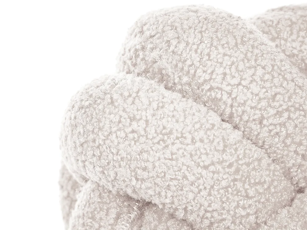 Dekokissen 2er Set MALNI 19 x 19 cm Bouclé Cremeweiß Ohne Muster_854885