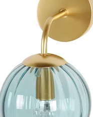 Wandlampe BOOMI Metall Blau_872723