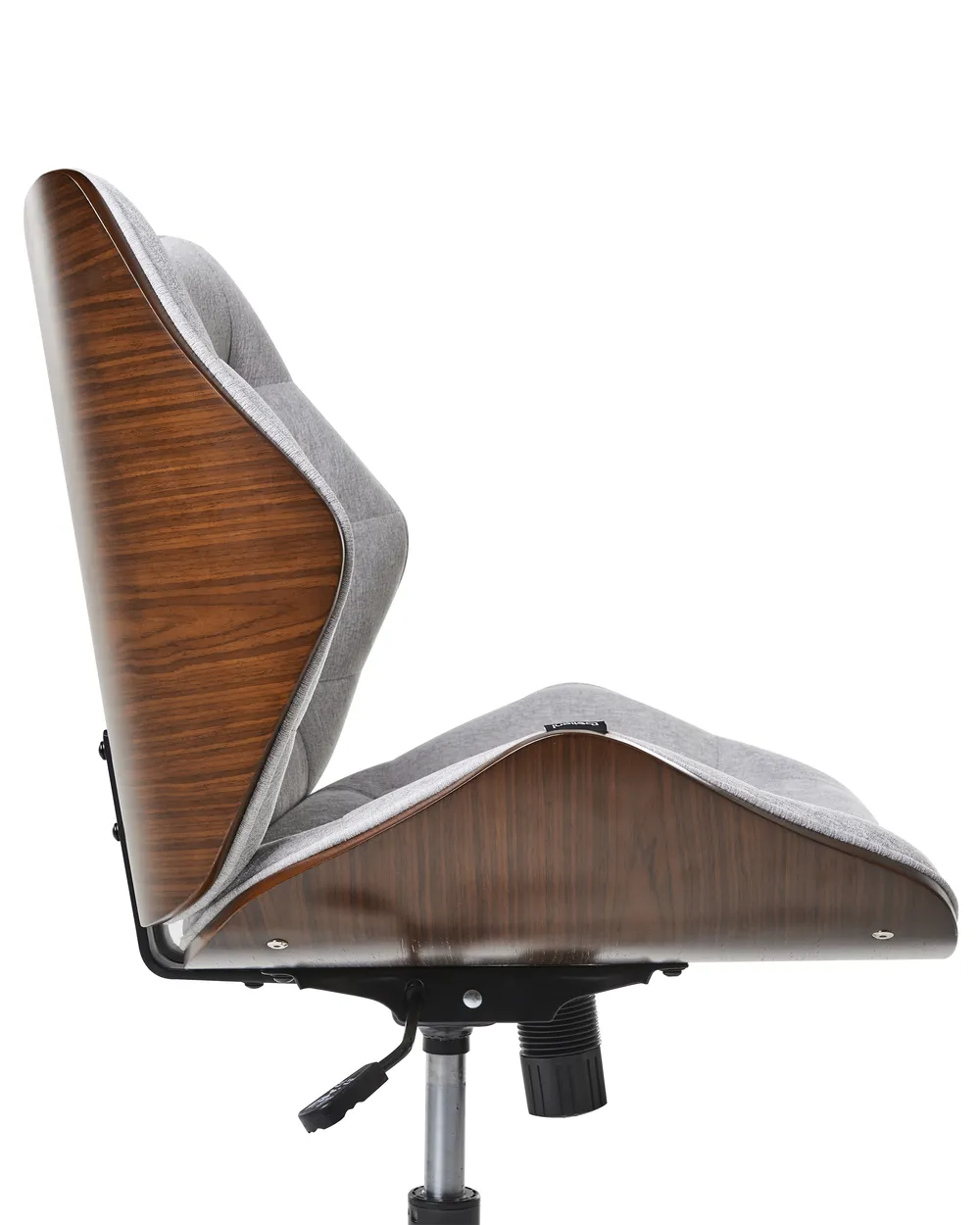 Desk Chair LOMPOC Faux Linen Grey_962922