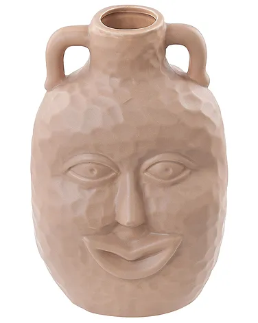 Blumenvase VERIA 26 cm Keramik Beige