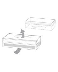 Tücherbox CHARLY Glas Silber_791213