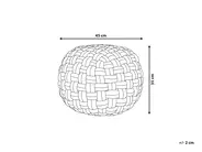 Pouf HOPA Samtstoff Schwarz_824169