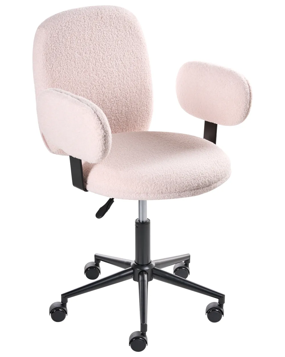 Schreibtischstuhl MORAGA Bouclé Pastellrosa_1024889