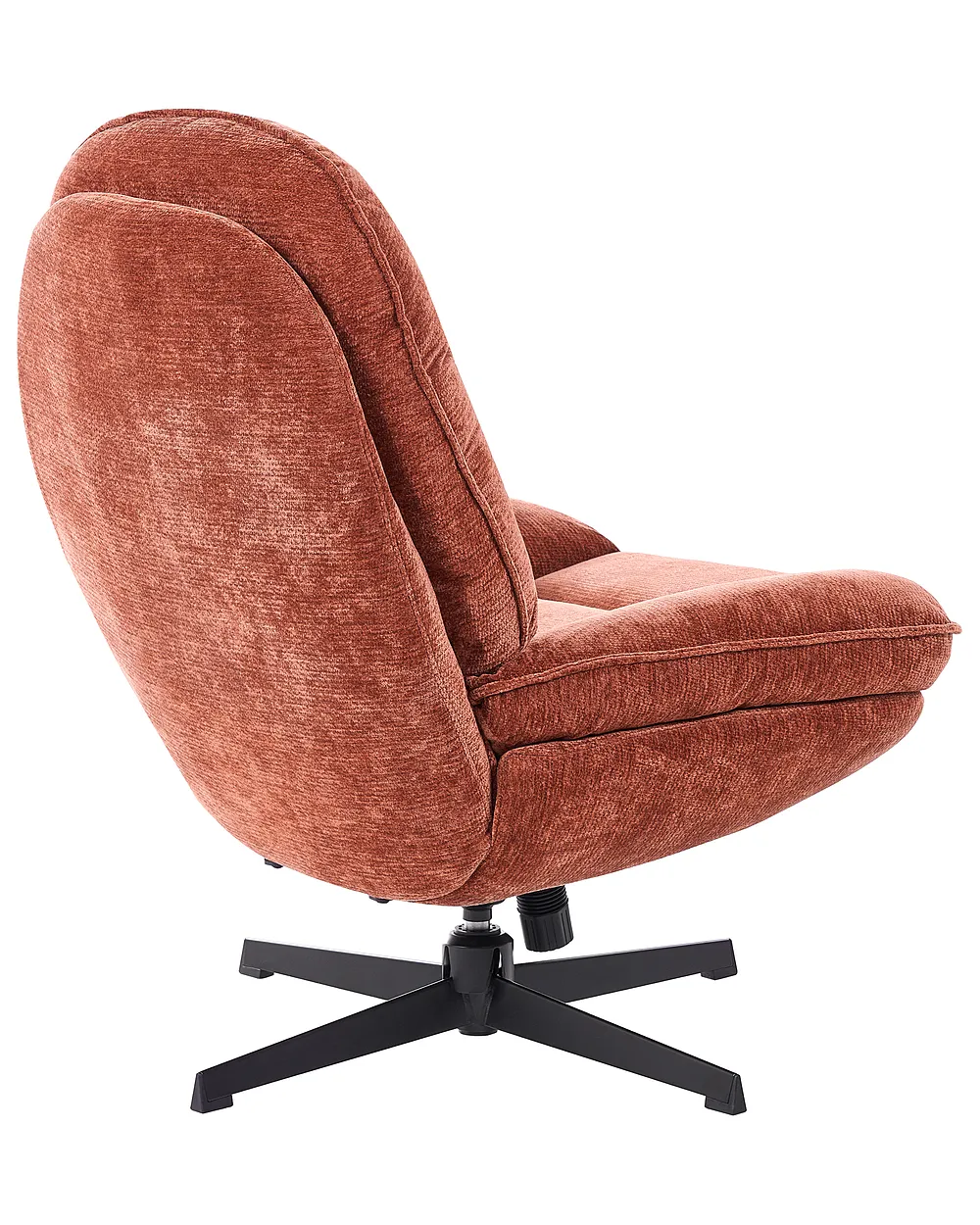 Fauteuil pivotant AREMARK Tissu chenille Marron doré_1158555