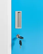 Double Door Storage Locker ATHLETE Metal White/ Blue_1011681