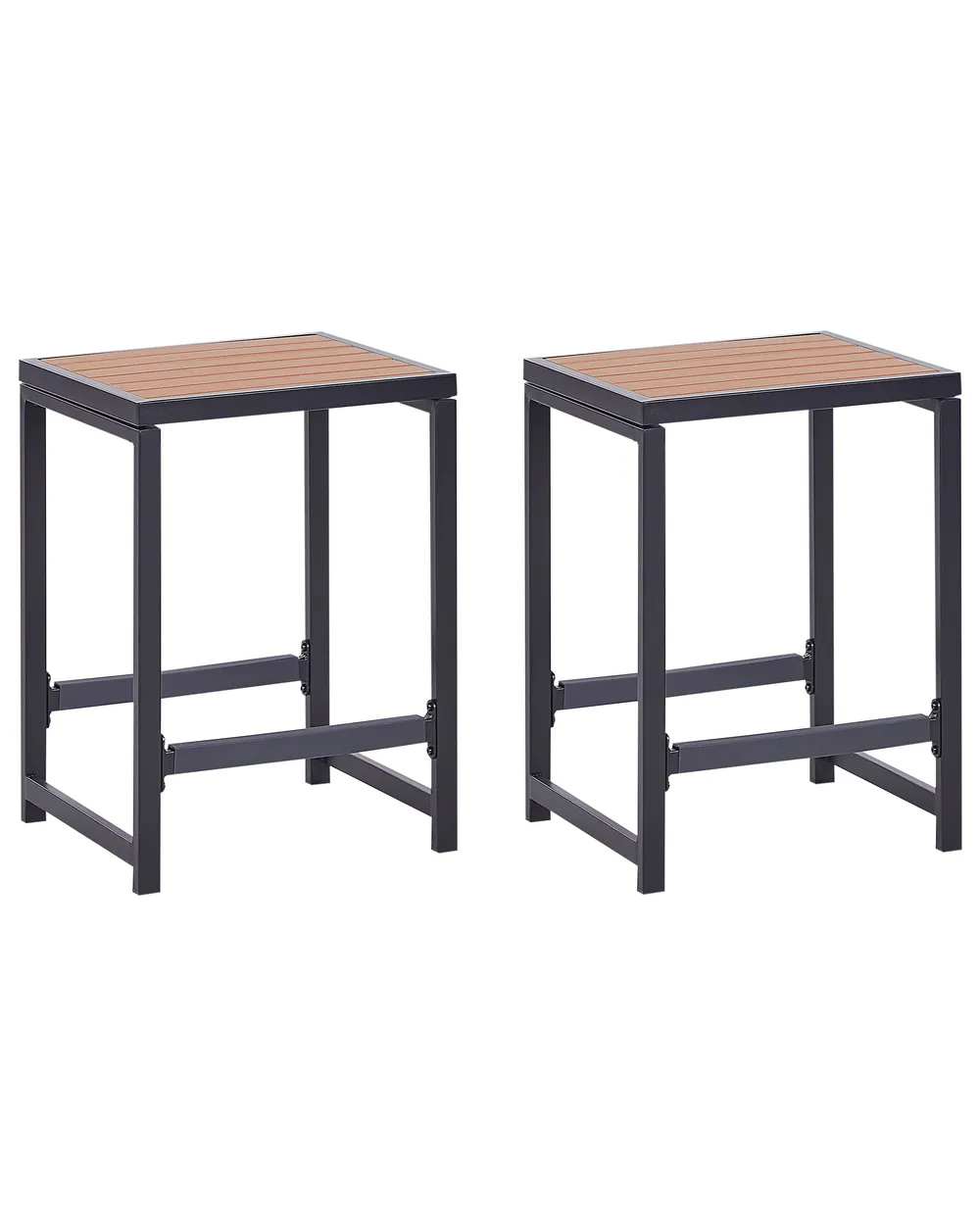 Garten-Barstuhl AVETRANA Metall Schwarz_933448