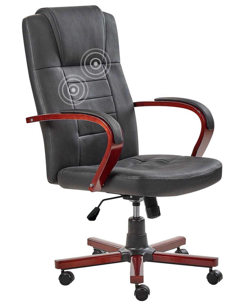 Massage Chair DIAMOND with Heating Leather Black