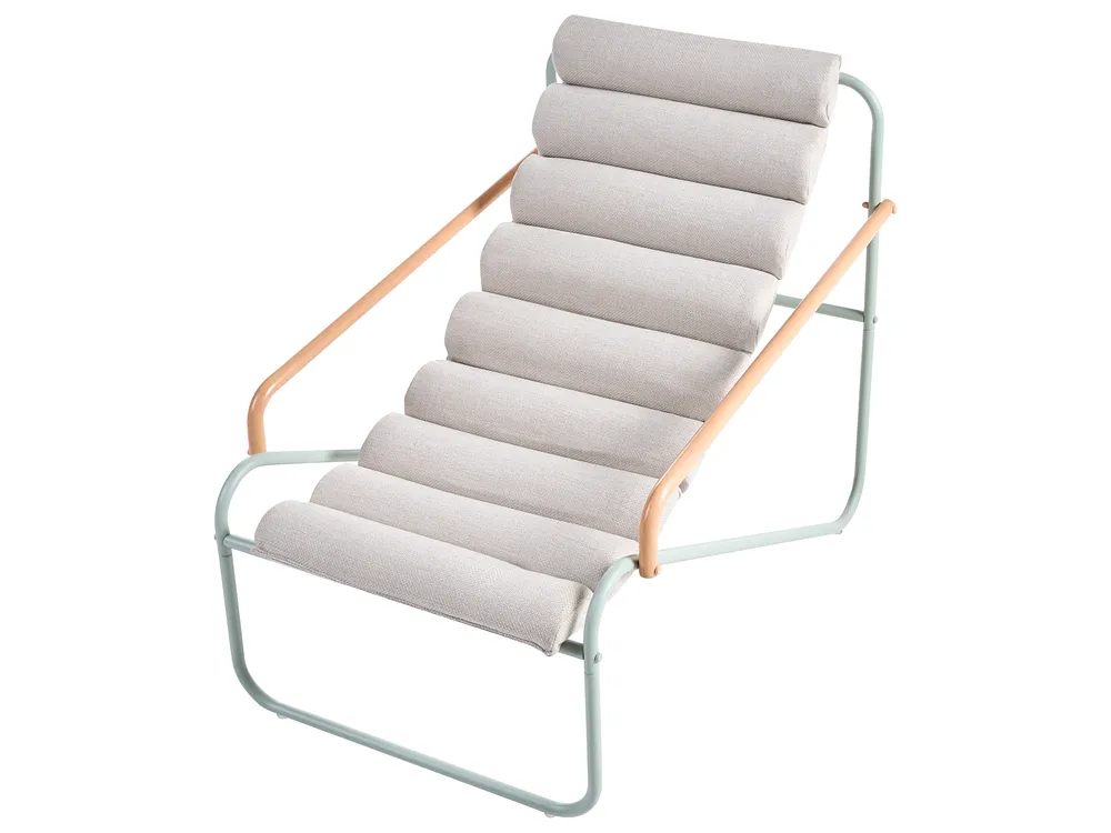 Lounge Set mit Tisch 2-Sitzer PASTO Metall Mintgrün_1057506