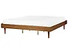 Bett mit Lattenrost TOUCY 180 x 200 cm Braune Esche