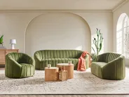 Sofa 2 Seater MALUNG Velvet Dark Green_884640