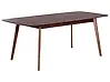 Extending Dining Table MADOX Dark Walnut 150/190 cm 90 cm