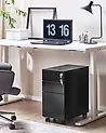 Büroschrank BOLSENA Metall Schwarz