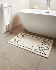Badematte UNTLA Hellbeige 60 x 90 cm Baumwolle_1025894