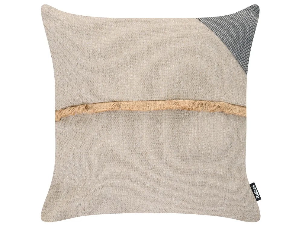 Set van 2 tuinkussens CARYOTA effen 45 x 45 cm Beige_1125152