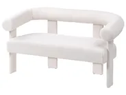 Sofa 2-Sitzer ILBRO Bouclé Cremeweiß_1059117