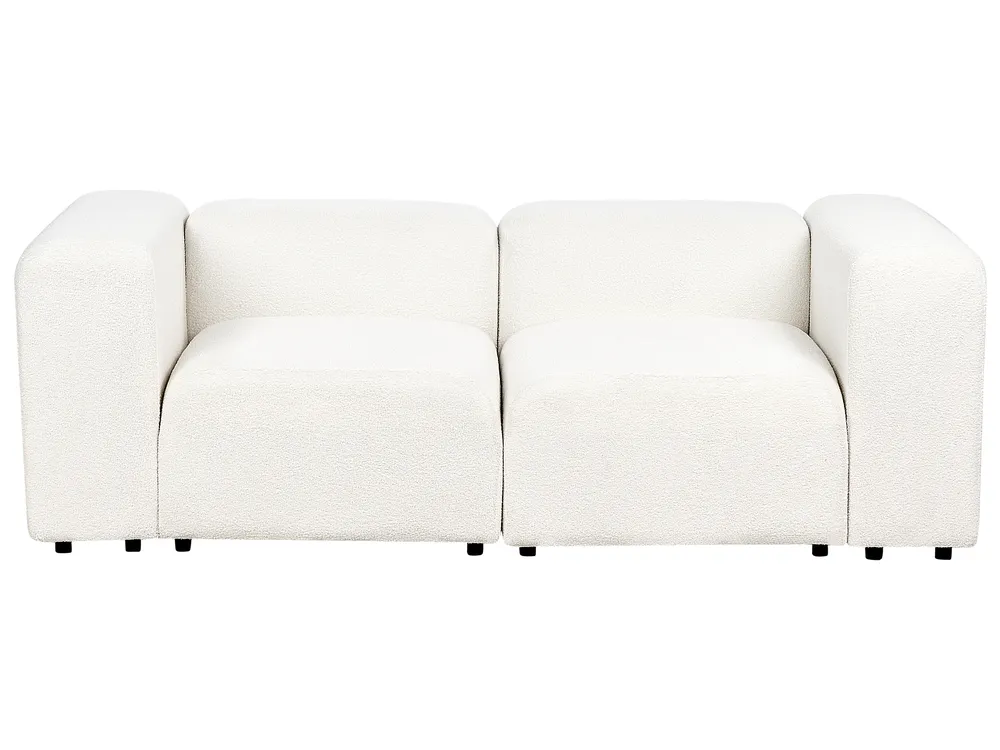 Modulsofa 2-Sitzer FALSTERBO Bouclé Weiß_915634