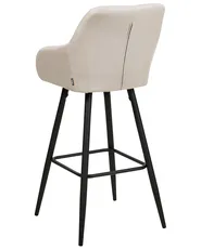 Set of 2 Bar Chairs DARIEN Light Beige_877589