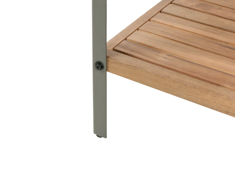 Outdoor-Kücheninsel IVREA Braun zertifiziertes Akazienholz_987971