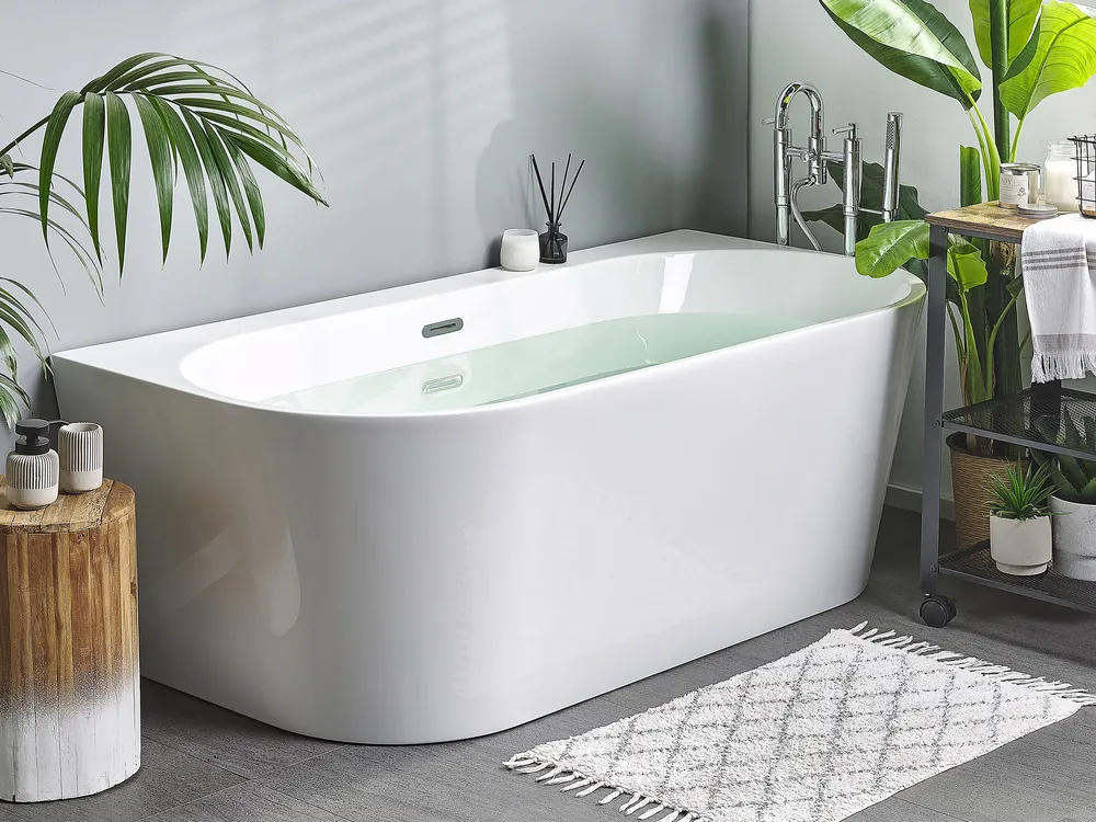Badewanne HARVEY 170 x 80 cm Weiß
