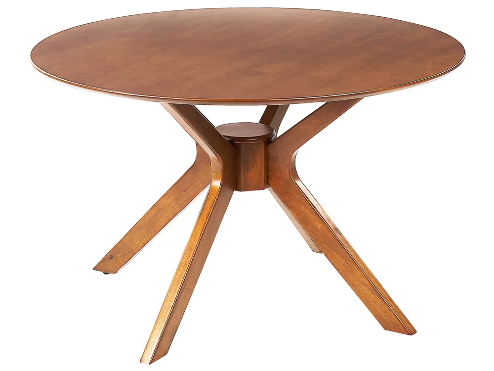 Dining Table TYMIS Dark Mahogany 120 cm 120 cm_826930
