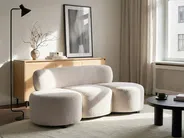 Sofa 3-Sitzer BLAVAND Bouclé Cremeweiß_1061478