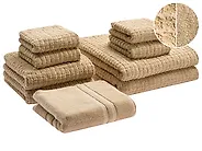 Handtücher 9er Set ATAI Baumwolle Beige_971670