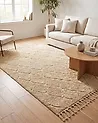 Teppich SANLIURFA Beige 160 x 230 cm Baumwolle
