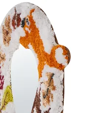 Wandspiegel BORITI 51 cm 40 cm Baumwolle Weiß_992436