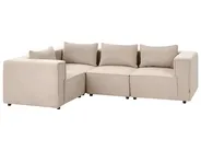 Modul Ecksofa 4-Sitzer AXEBO Bouclé Beige rechtsseitig_1076139