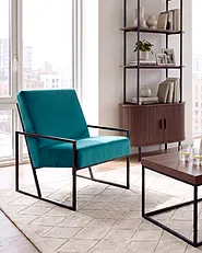 Armchair DELARY Velvet Teal_1156187