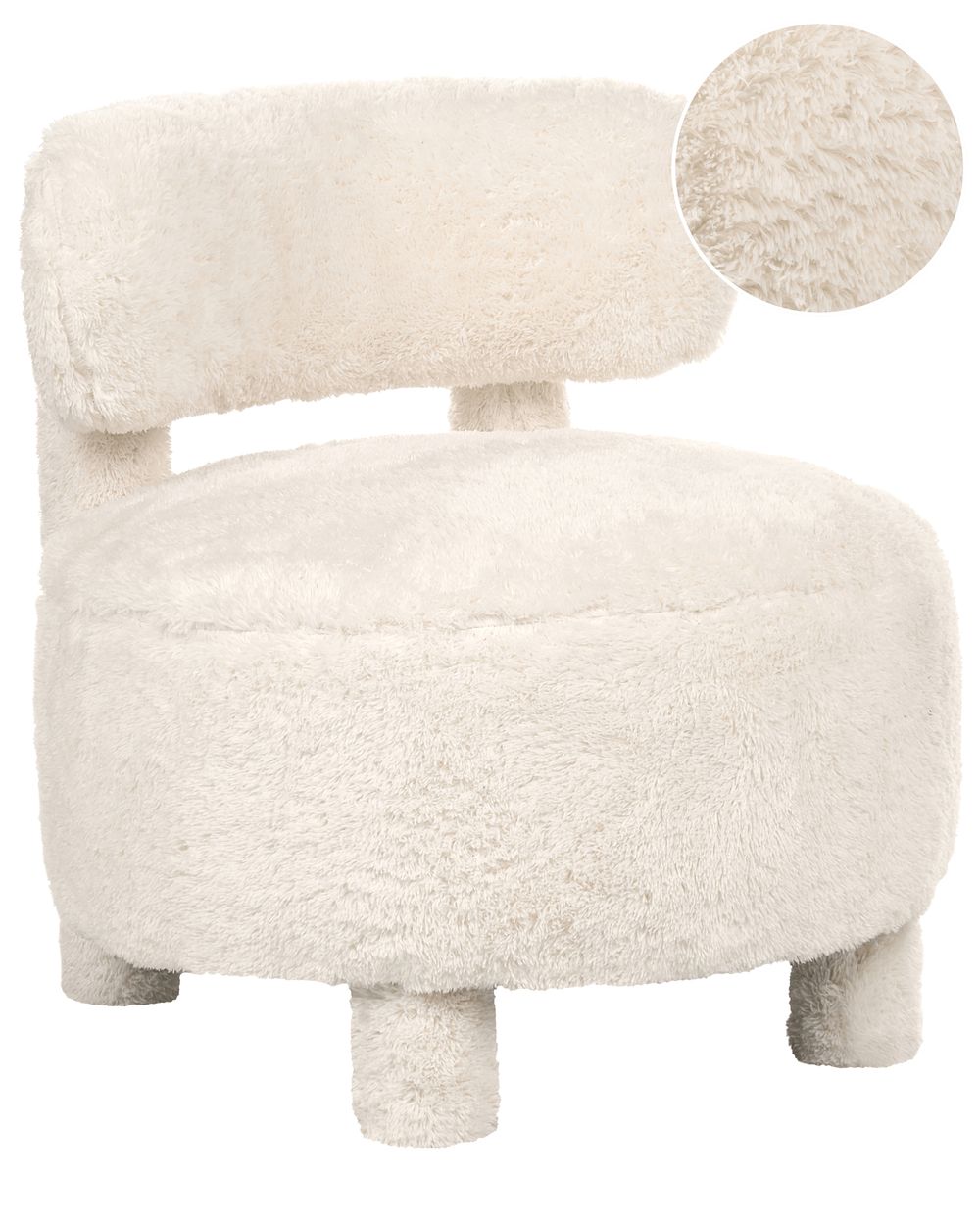 Fauteuil HAMINA Nepbont Lichtbeige