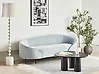 Sofa 2-Sitzer SAVAR Samtstoff Hellblau