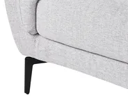 Sofa 3-Sitzer KANSSELI Stoff Hellgrau_951090
