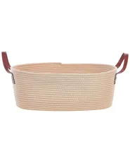 Aufbewahrungskorb 2er Set GISSAR Baumwolle Hellbeige_849643
