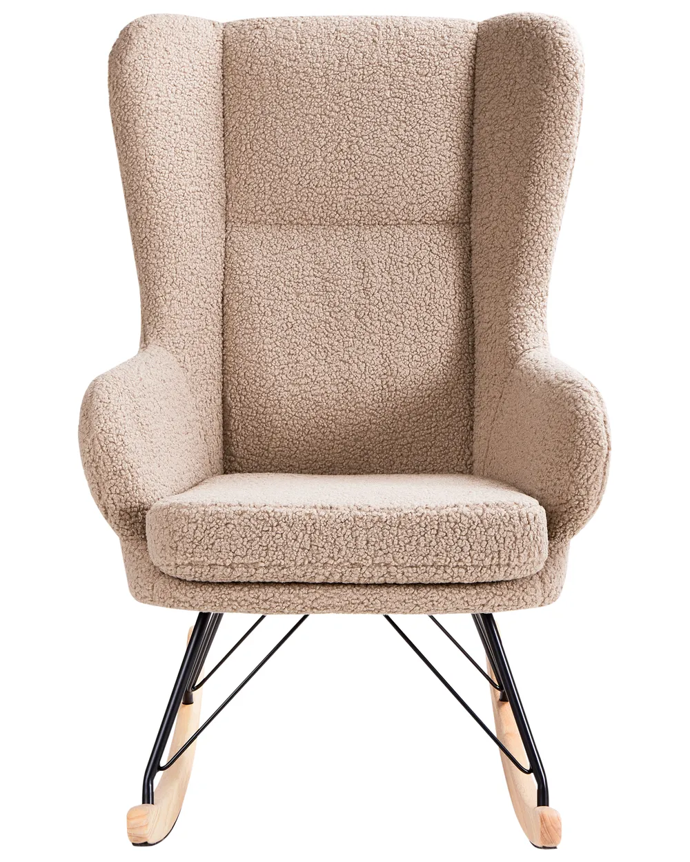 Schaukelsessel LUOMA Bouclé Beige_974617