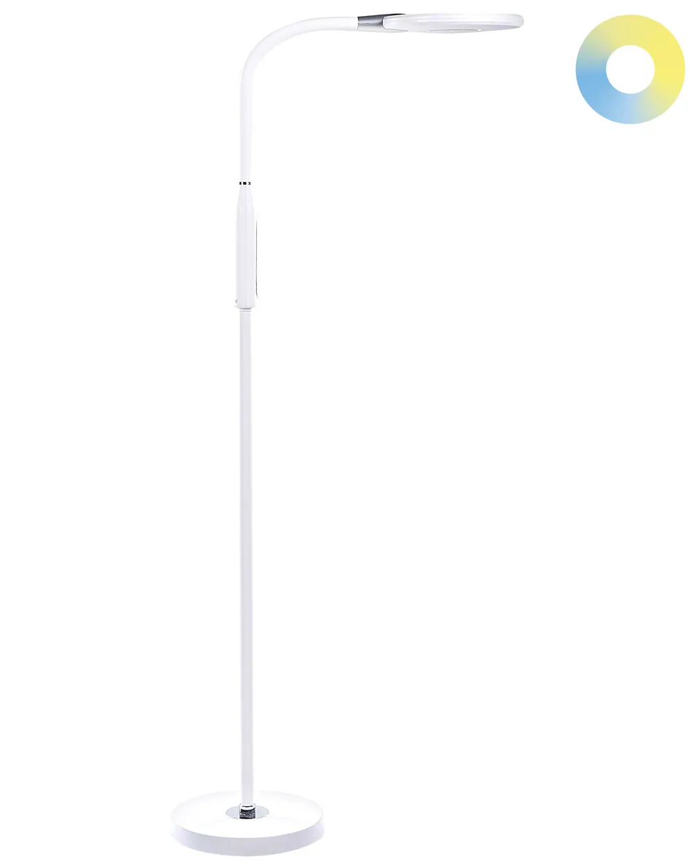 LED Stehlampe CASSIOPEIA mit Dimmer Metall Weiß