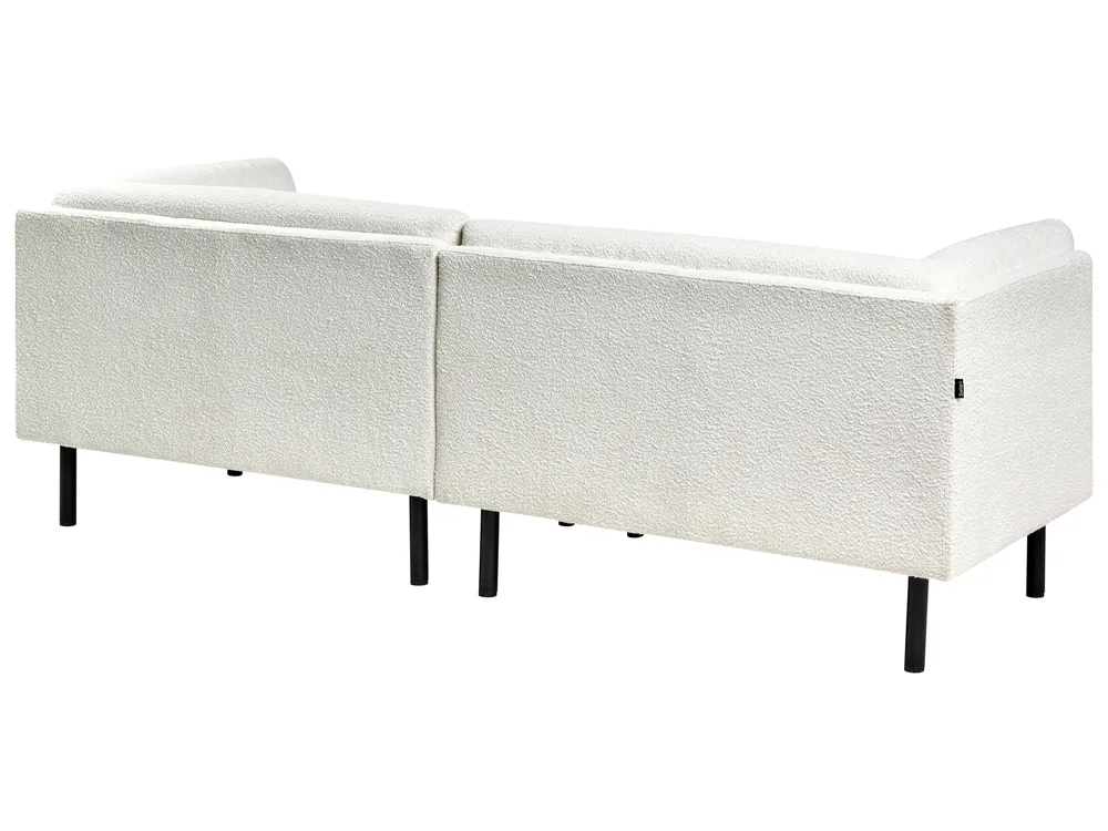 Sofa 3-Sitzer VORGOD Bouclé Cremeweiß_996645