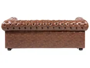 Sofa 3-Sitzer CHESTERFIELD Kunstleder Goldbraun_539831