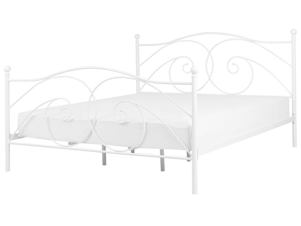 Bed Metal DINARD 180 x 200 cm (EU Super King) White