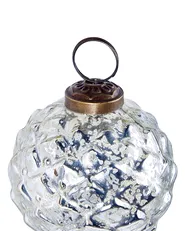 Weihnachtskugel 6er Set ARGENTIN Glas Silber_899770