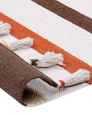 Teppich HISARLI Braun 80 x 150 cm Baumwolle_836821